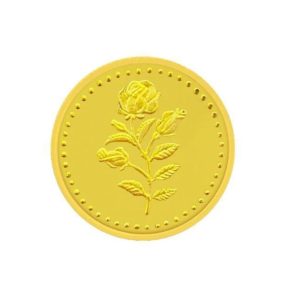 Javeri Jewellery Flower Gold Coin